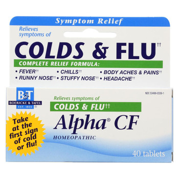 Boericke and Tafel - Alpha CF - 40 Tablets