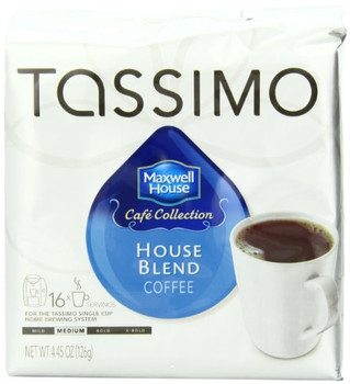 Tassimo Coffee - Maxwell House Blend - Case of 5 - 4.45 oz. Tassimo Coffee - Maxwell House Blend - Case of 5 - 4.45 oz.