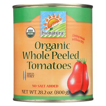 Bionaturae Organic Whole Peeled Tomatoes - Case of 12 - 28.2 oz.