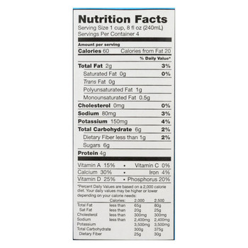 Westsoy Low Fat Soymilk - Plain - Case of 12 - 32 Fl oz.