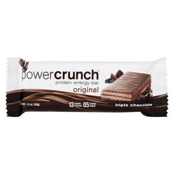 Power Crunch Bar - Triple Chocolate - Case of 12 - 1.4 oz