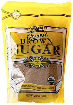 Hain Organic Sugar - Brown - Case of 12 - 24 oz.