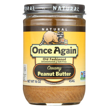 Once Again Peanut Butter - Old Fashioned - Creamy - No Salt - 16 oz - case of 12