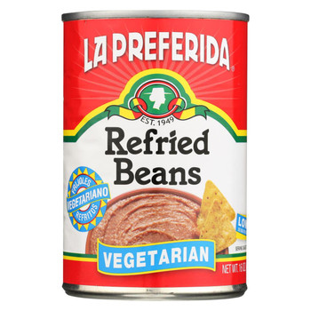 La Preferida Refried Beans - Vegetarian - Case of 12 - 16 oz