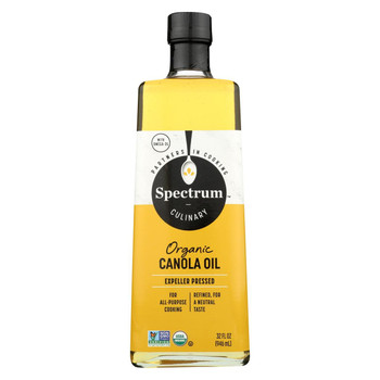 Spectrum Naturals Organic Refined Canola Oil - Case of 12 - 32 Fl oz. Spectrum Naturals Organic Refined Canola Oil - Case of 12 - 32 Fl oz.