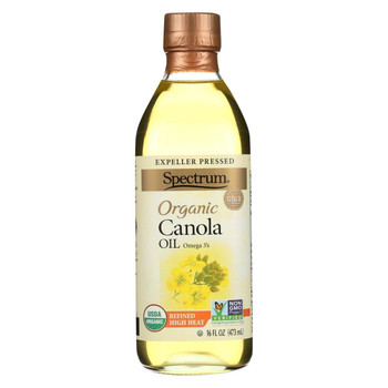 Spectrum Naturals Organic Refined Canola Oil - Case of 12 - 16 Fl oz. Spectrum Naturals Organic Refined Canola Oil - Case of 12 - 16 Fl oz.