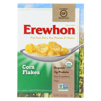Erewhon Cereal - Organic - Corn Flakes - 11 oz - case of 12