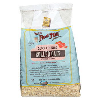 Bob's Red Mill Quick Cooking Rolled Oats - 32 oz - Case of 4