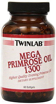 Twinlab Mega Primrose Oil - 1300 mg - 60 Softgels