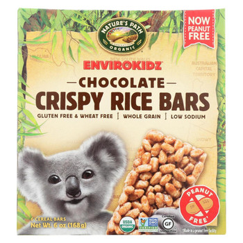Envirokidz - Crispy Rice Bars - Chocolate - Case of 6 - 6 oz.