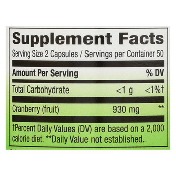 Nature's Way - Cranberry Fruit - 100 Capsules Nature's Way - Cranberry Fruit - 100 Capsules