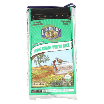 Lundberg Family Farms Organic White Long Grain Rice - Single Bulk Item - 25LB