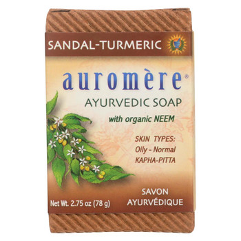 Auromere Ayurvedic Bar Soap Sandalwood-Turmeric - 2.75 oz Auromere Ayurvedic Bar Soap Sandalwood-Turmeric - 2.75 oz