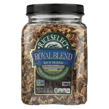 Rice Select Royal Blend - White Brown and Red - Case of 4 - 21 oz.