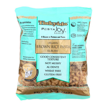 Tinkyada Organic Brown Rice Pasta - Elbows - Case of 12 - 12 oz Tinkyada Organic Brown Rice Pasta - Elbows - Case of 12 - 12 oz