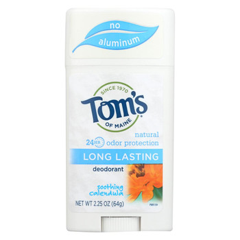 Tom's of Maine Natural Long-Lasting Deodorant Stick Calendula - 2.25 oz - Case of 6 Tom's of Maine Natural Long-Lasting Deodorant Stick Calendula - 2.25 oz - Case of 6