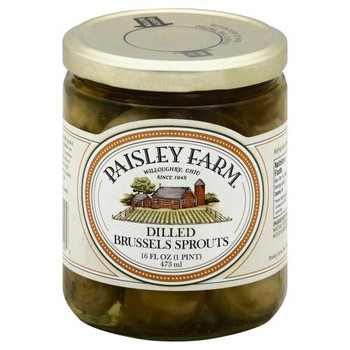 Paisley Farm Brussel Sprouts - Dilled - Case of 12 - 16 oz Paisley Farm Brussel Sprouts - Dilled - Case of 12 - 16 oz