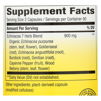 Nature's Way - Echinacea Goldenseal - 180 Capsules