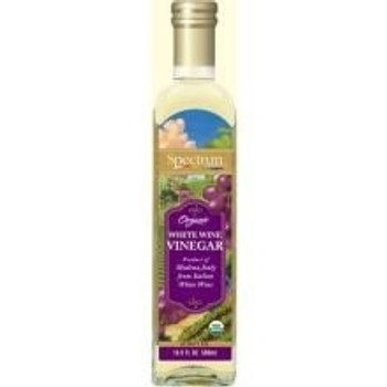 Spectrum Naturals Organic White Wine Vinegar - Case of 2 - 1.32 Gal