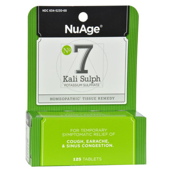 NuAge Labs Number 7 Kali Sulph - 125 Tablets