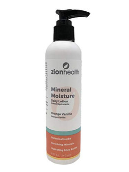 Zion Health Lotion - Adama Mineral Moisture Intense Daily - Orange Vanilla - 8 oz