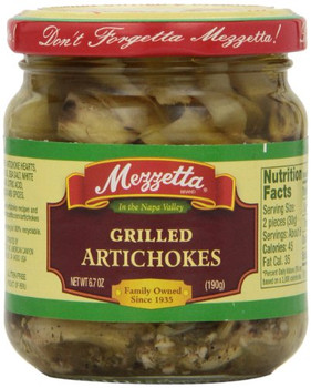 Mezzetta Grilled Artichokes - Case of 12 - 6.7 oz.