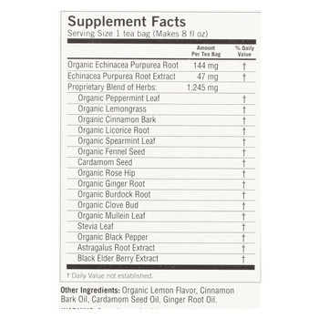 Yogi Immune Support Herbal Tea Echinacea - 16 Tea Bags - Case of 6 Yogi Immune Support Herbal Tea Echinacea - 16 Tea Bags - Case of 6