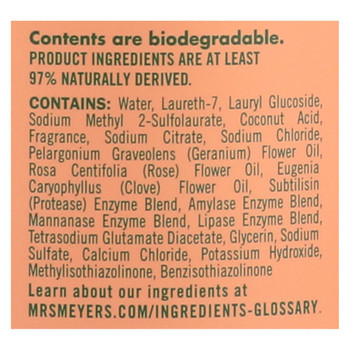 Mrs. Meyer's Clean Day - 2X Laundry Detergent - Geranium - Case of 6 - 64 oz Mrs. Meyer's Clean Day - 2X Laundry Detergent - Geranium - Case of 6 - 64 oz