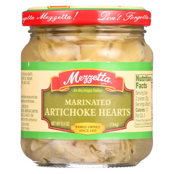 Mezzetta Artichoke Hearts - Marinated - Imported - 6.5 oz - 1 each