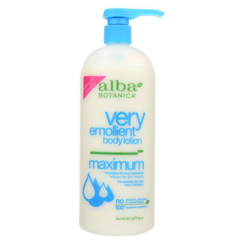 Alba Botanica - Very Emollient Body Lotion - Maximum - 32 oz Alba Botanica - Very Emollient Body Lotion - Maximum - 32 oz