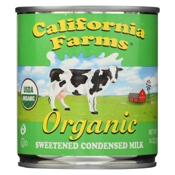 California Farms Condensed Milk - Organic - Sweetened - 14 oz - case of 24