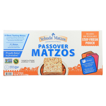 Yehuda Matzo Regular - Passover - Case of 6 - 5 lb.