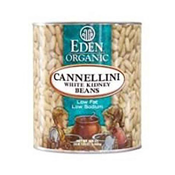 Eden Foods Cannellini (White Kidney) Beans Organic - Case of 6 - 108 oz.