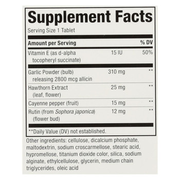 Nature's Way - Garlicin HC - 90 Tablets Nature's Way - Garlicin HC - 90 Tablets