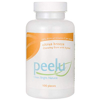 Peelu Chewing Gum - Citrus Breeze - 100 ct Peelu Chewing Gum - Citrus Breeze - 100 ct