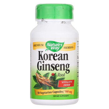 Nature's Way - Korean Ginseng Root - 50 Capsules