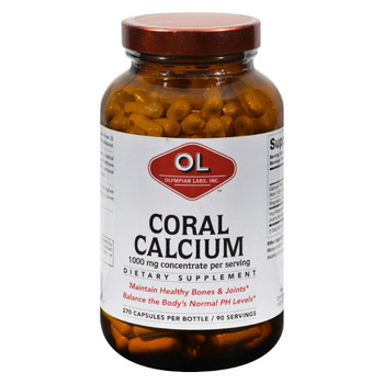 Olympian Labs Coral Calcium - 1 g - 270 Capsules