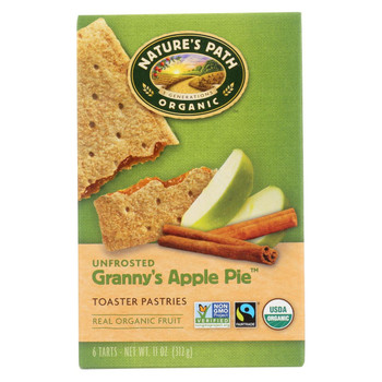 Nature's Path Organic Unfrosted Toaster Pastries - Granny's Apple Pie - Case of 12 - 11 oz. Nature's Path Organic Unfrosted Toaster Pastries - Granny's Apple Pie - Case of 12 - 11 oz.