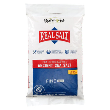 Real Salt Fine Salt - Single Bulk Item - 25LB