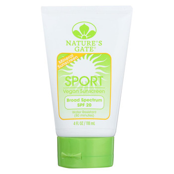 Nature's Gate Mineral Sportblock with SPF 20 - 4 oz Nature's Gate Mineral Sportblock with SPF 20 - 4 oz