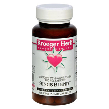 Kroeger Herb Sinus Blend formerly Stuffy - 100 Capsules Kroeger Herb Sinus Blend formerly Stuffy - 100 Capsules