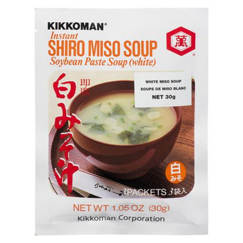 Kikkoman Soup - Instant Shiro Miso - Case of 24 - 1.05 oz
