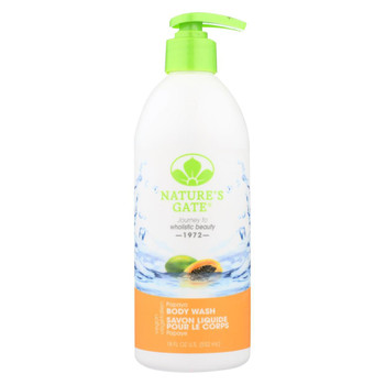 Nature's Gate Body Wash Velvet Moisture Papaya - 18 fl oz