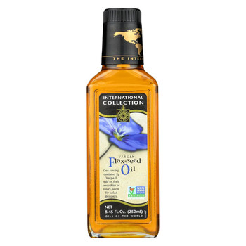 International Collection Flax-Seed Oil - Virgin - Case of 6 - 8.45 Fl oz.