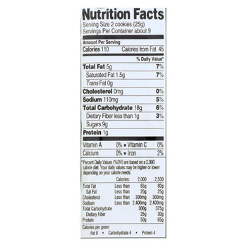 Newman's Own Organics Creme Filled Chocolate Cookies - Hint - O - Mint - Case of 6 - 8 oz.