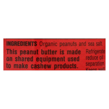 Cream-Nut and Sweet Ella's Organic Peanut Butter - Smooth - Case of 12 - 13 oz.