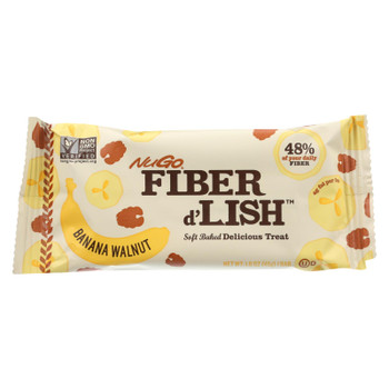 Nugo Nutrition Bar - Bar Fbr Dlsh Ban Walnut - CS of 16-1.6 OZ