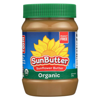 Sunbutter Sunflower Butter - Organic - Case of 6 - 16 oz.