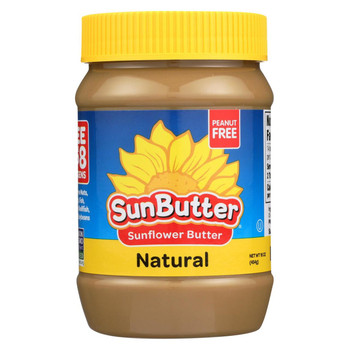 Sunbutter Sunflower Butter - Natural - Case of 6 - 16 oz.