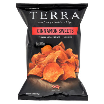 Terra Chips Sweet Potato Chips - Cinnamon Sweets - Case of 12 - 6 oz.